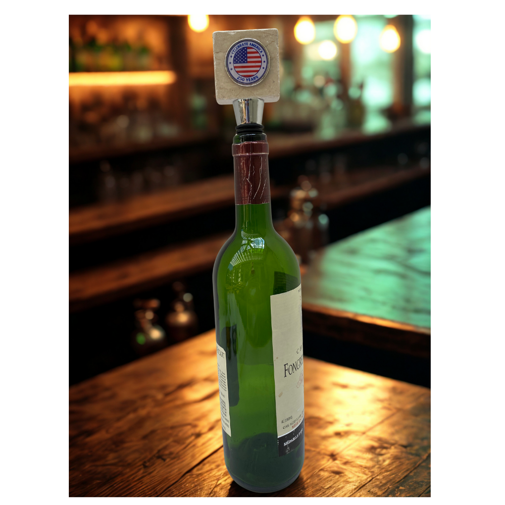 Marble Bottle Stopper Celebrate America 250