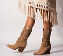 Tatiana - Womens handmade western boots - Reindeer Leather