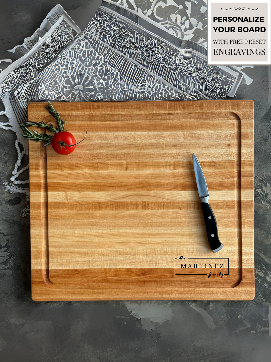 Homestead 18x16 Edge Grain Maple Cutting Boards