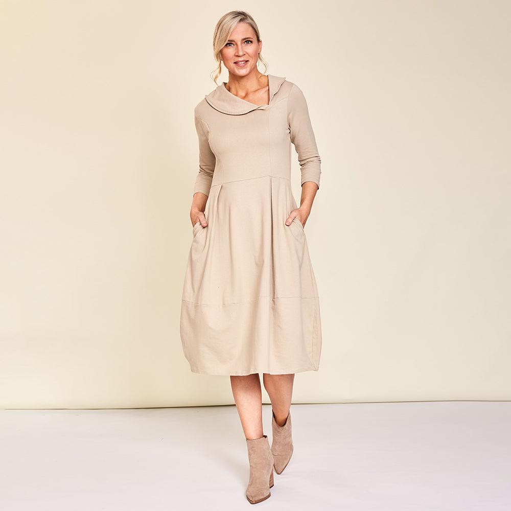 Elenor Dress (Beige)