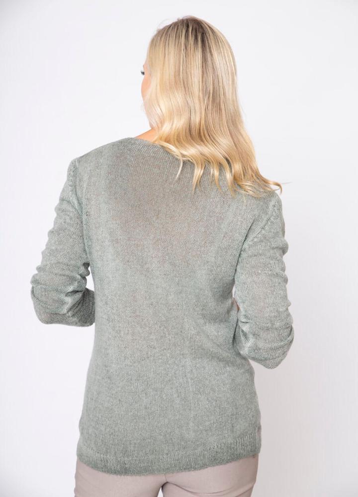 V Neck Mohair Jumper