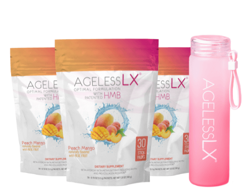 3 Bags AgelessLX Peach Mango