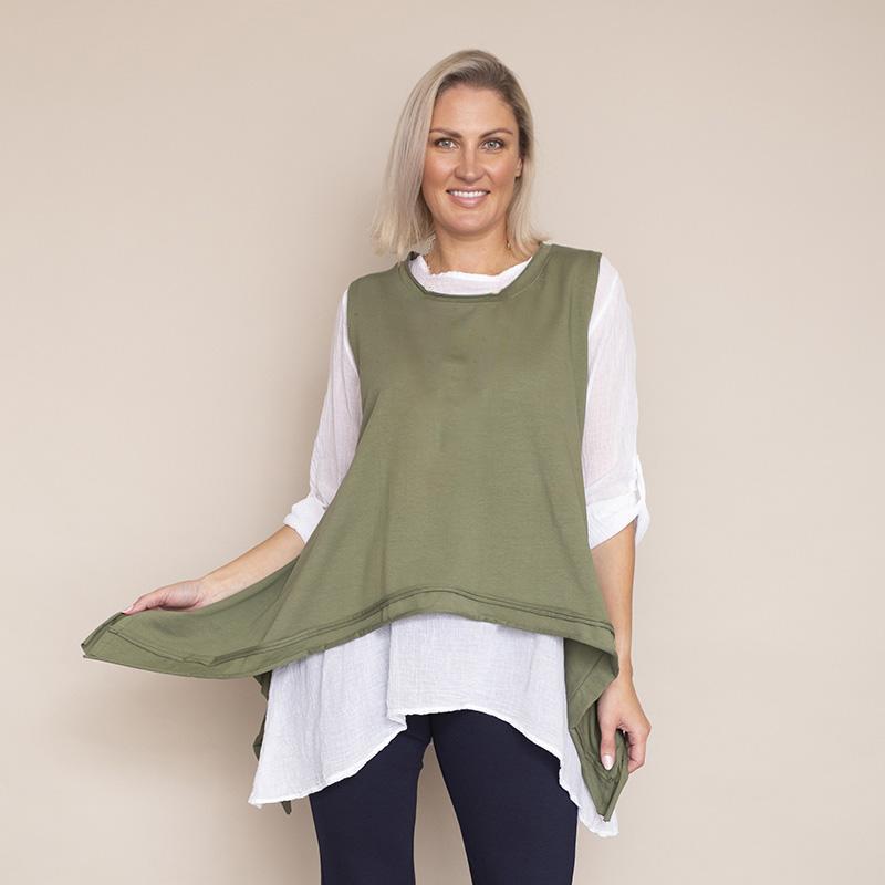 Brenda Two Piece Top (Khaki)