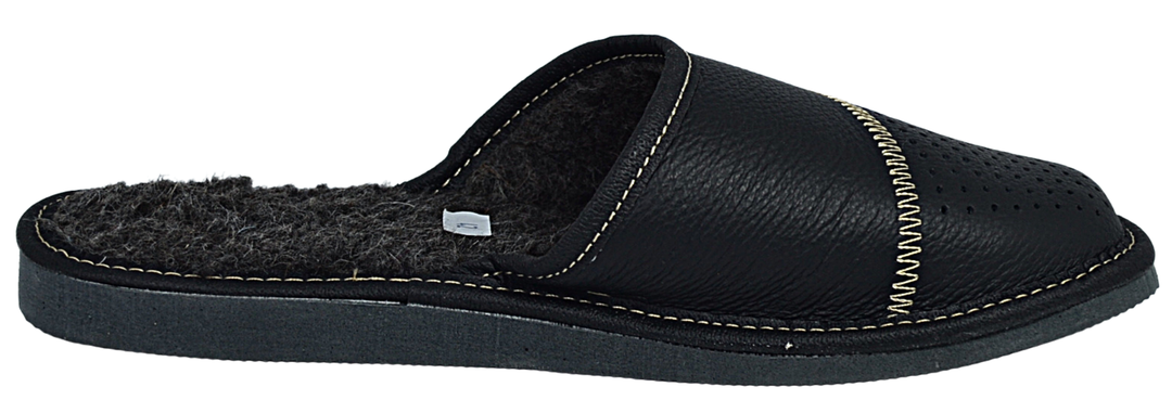 Waylon - Men comfortable house slippers - Reindeer Leather