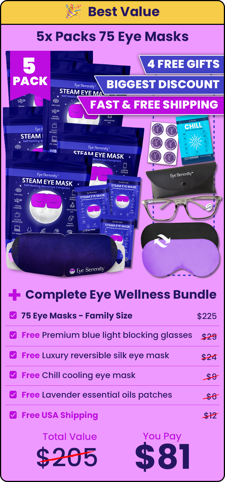 Eye Serenity Wellness Bundle 5 Pack Bundle