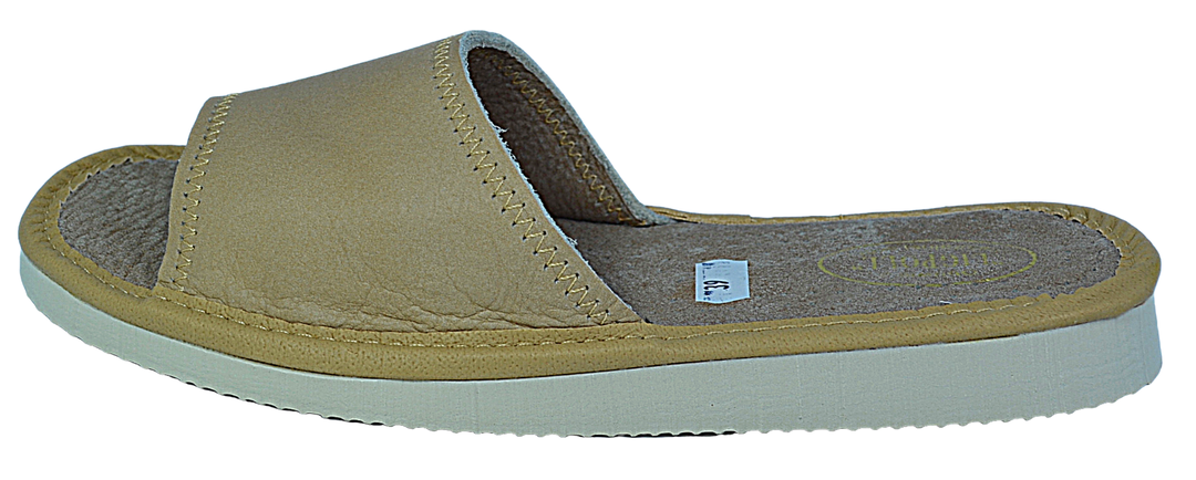 Lydia - Women indoor outdoor leather slippers - Reindeer Leather