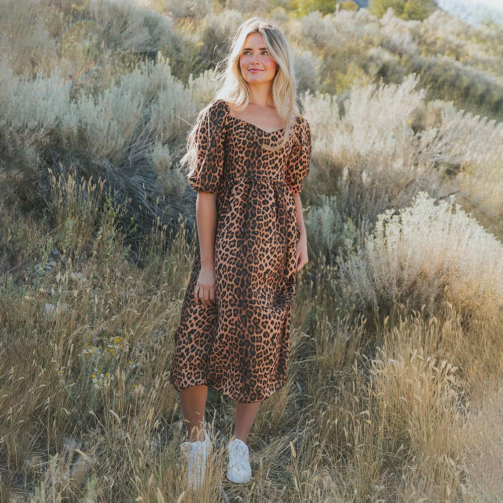 Kadie Leopard Dress (Classic)