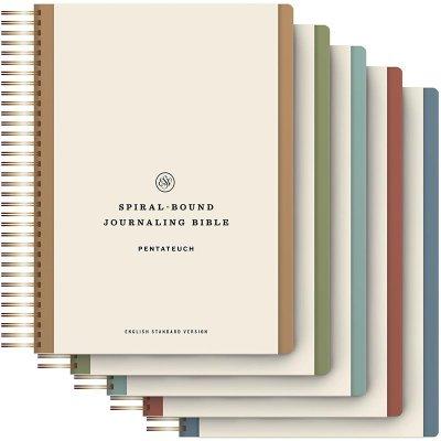 Spiral-Bound Journaling Bible, Hardcover, Five-Volume Set