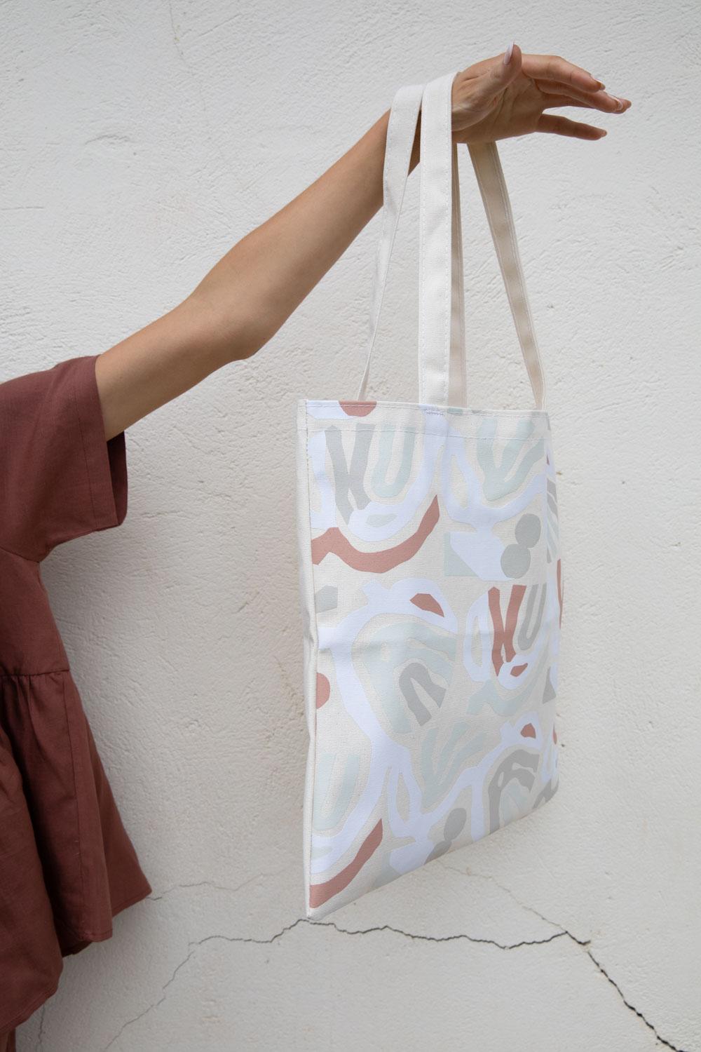 Spring Capsule Wardrobe | Berenice Print Canvas Tote