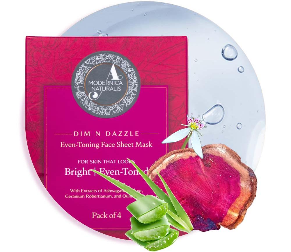 Dim and Dazzle pack with its ingredients