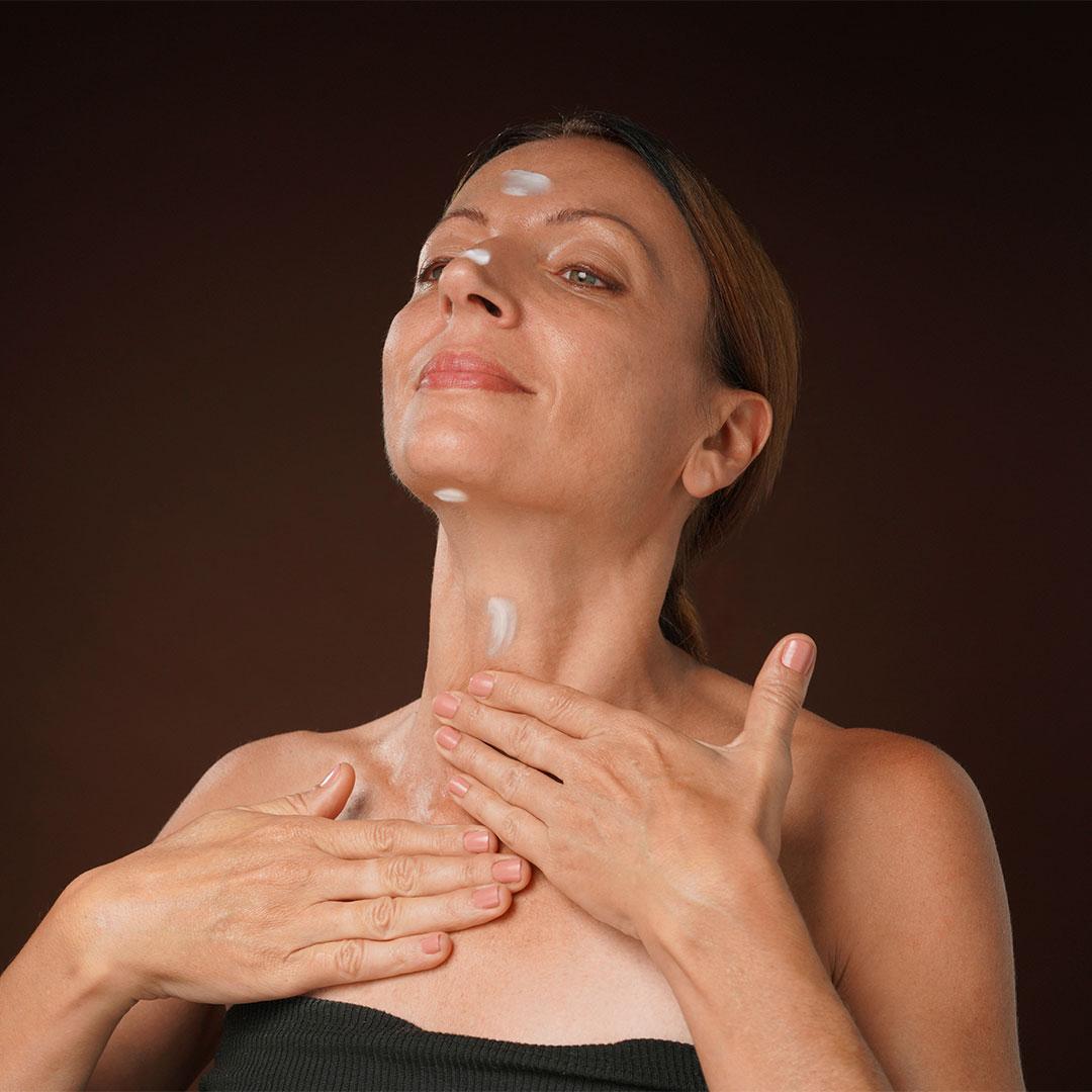 Start massaging from neck