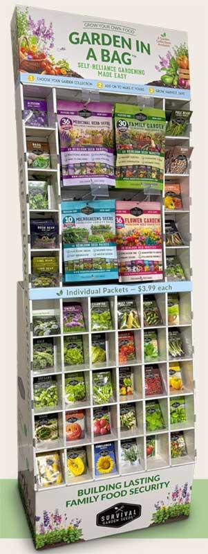Seed Collections in ready to display boxes