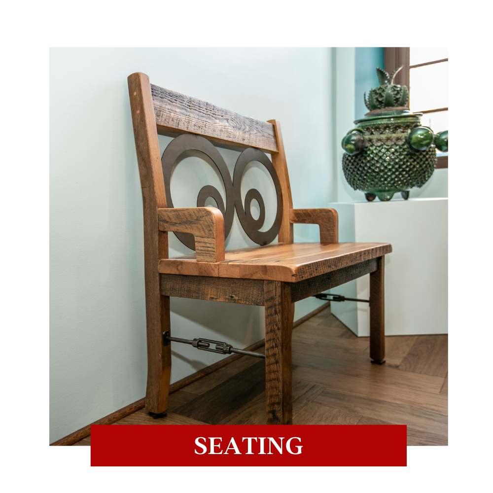 rustic seating