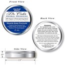 Dr. Coles Muscle Ease Balm front, back and side views