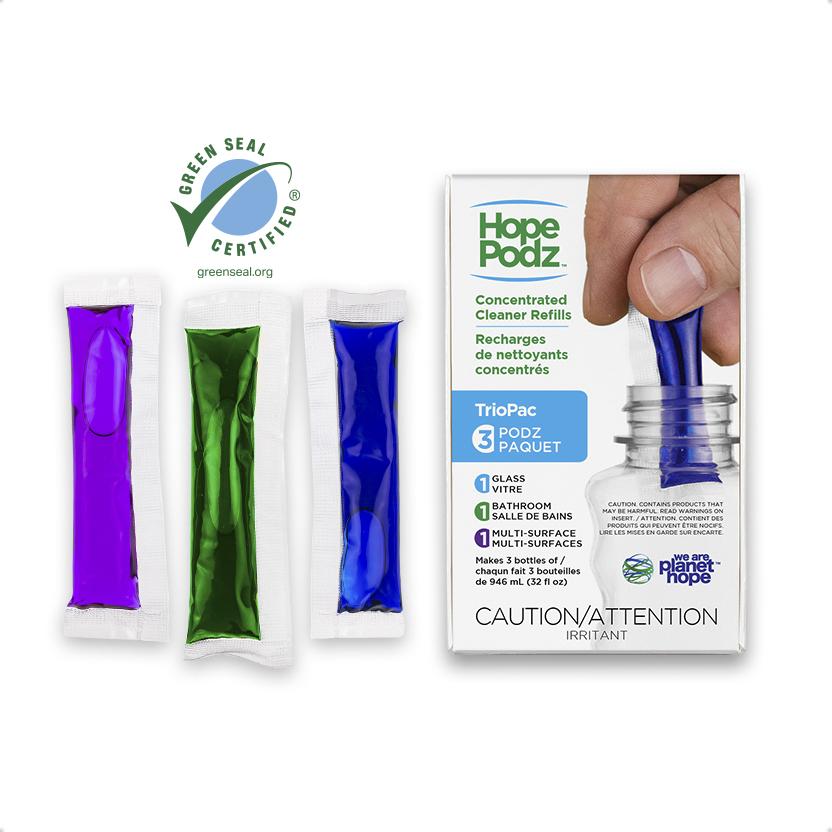 HopePodz Trio Pac Cleaner Refills | 3-Pack