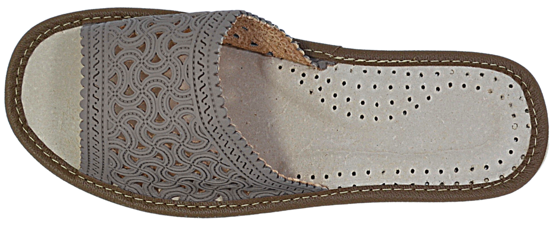 Harmonia - Polish handmade leather slippers - Reindeer Leather