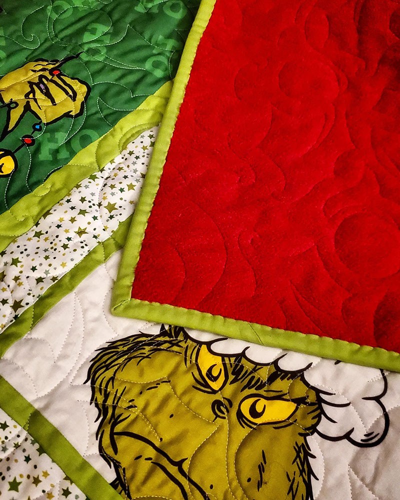 the grinch quilt