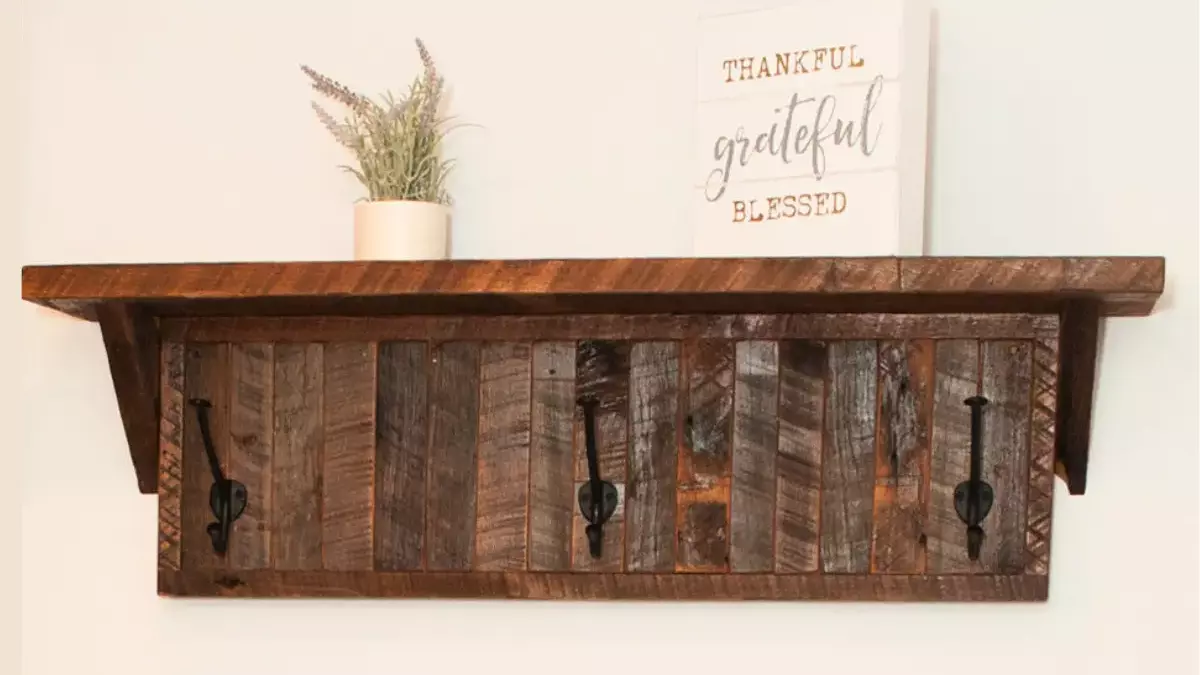 rustic wood coat rack gallery