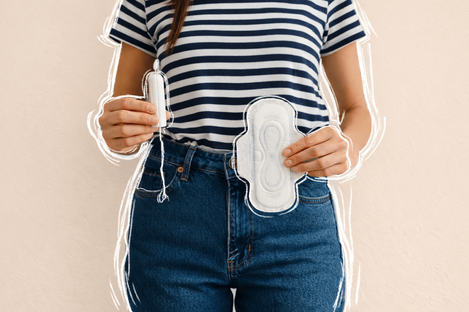 femme-serviette-tampon-allergie