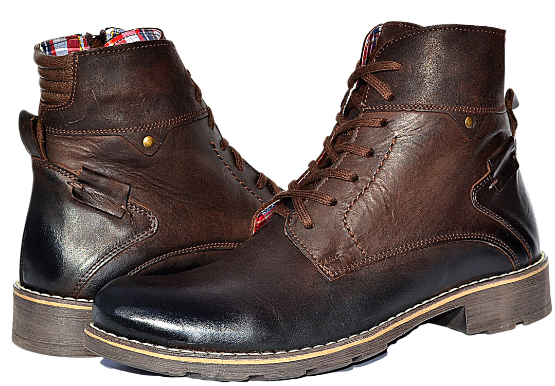 Marpol - Mens fashion leather boots - Reindeer Leather