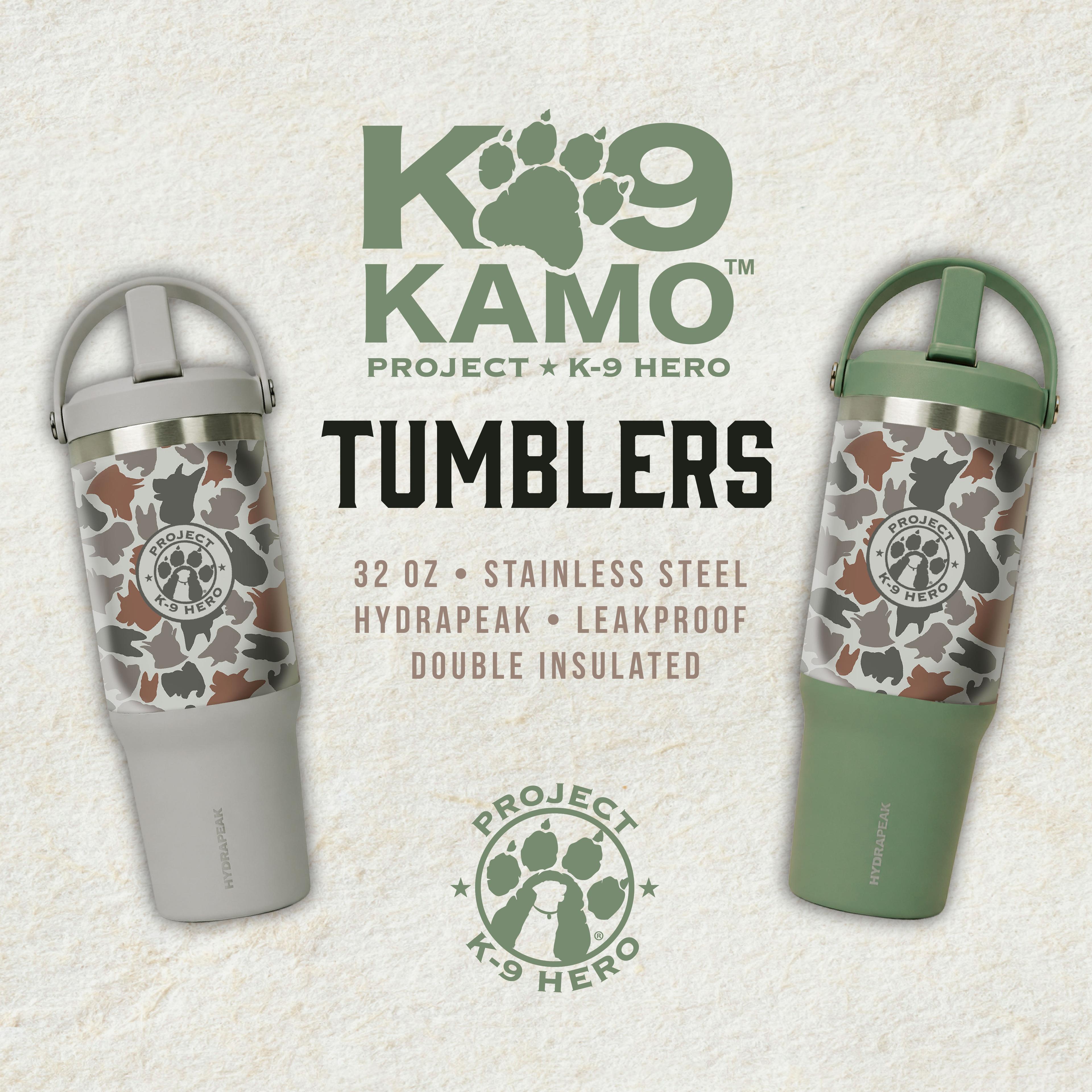 k9 kamo tumblers new product