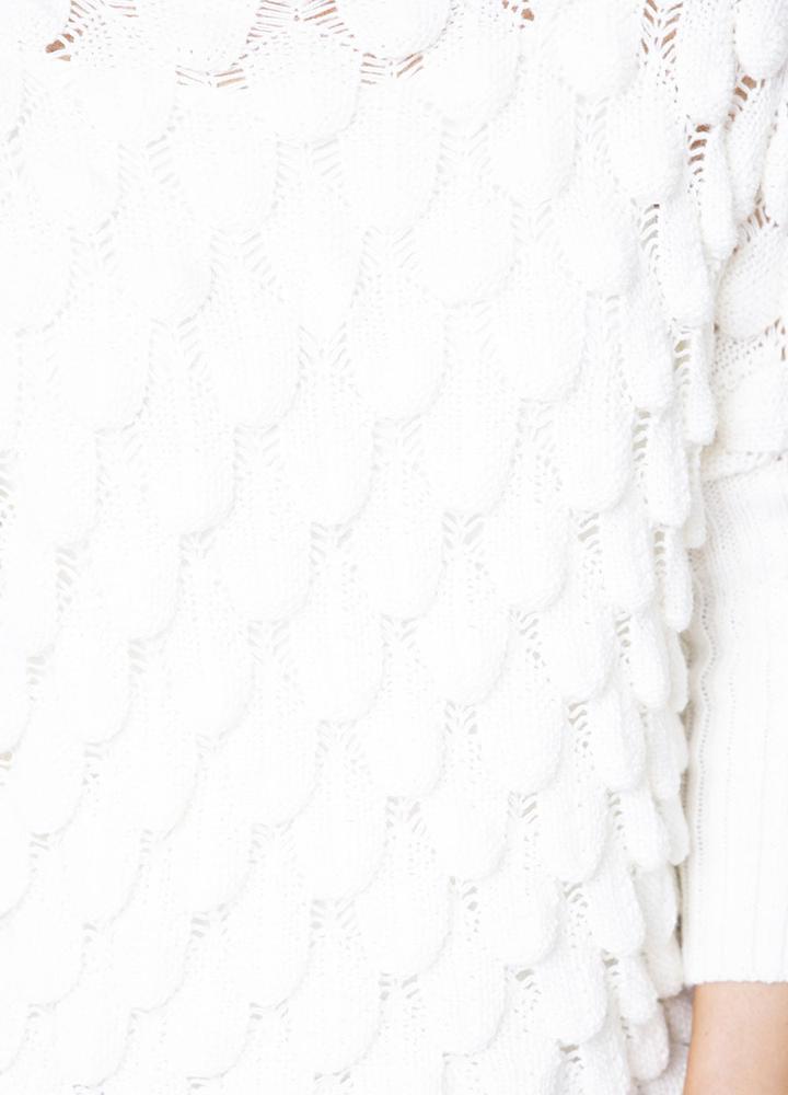 Wave Chunky Jumper in Cream