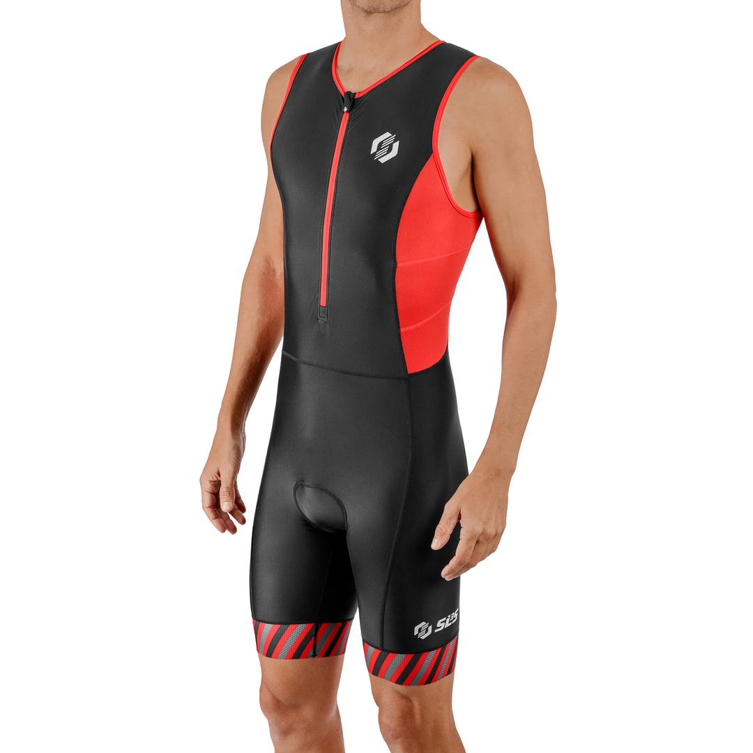 red tri suit