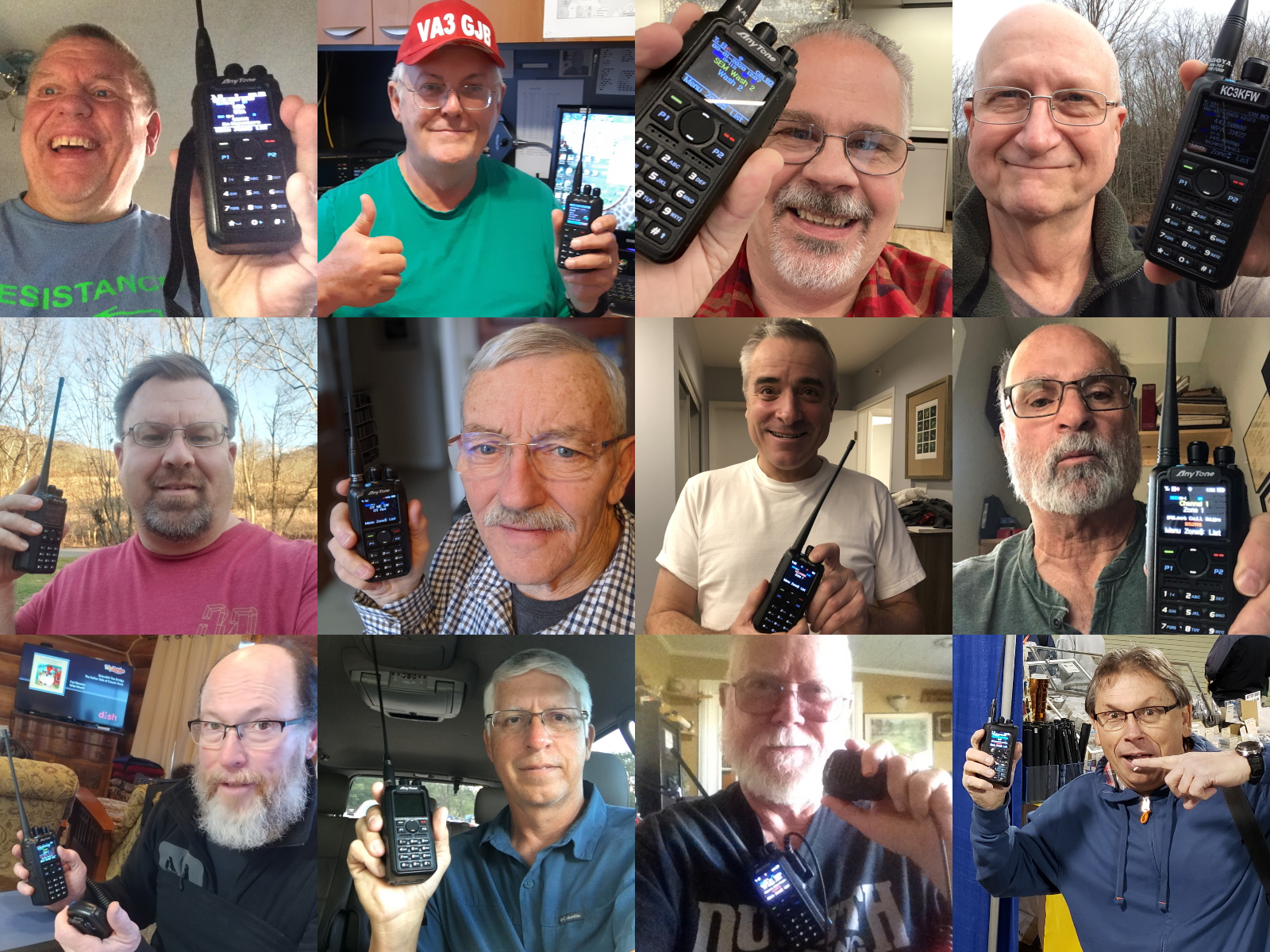 Ham Radio Operators Collage