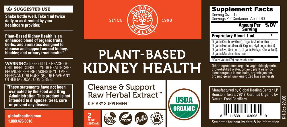 Global Healing Plant-Based Kidney Health Label