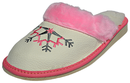 Gianna - Women warm leather slippers - Reindeer Leather
