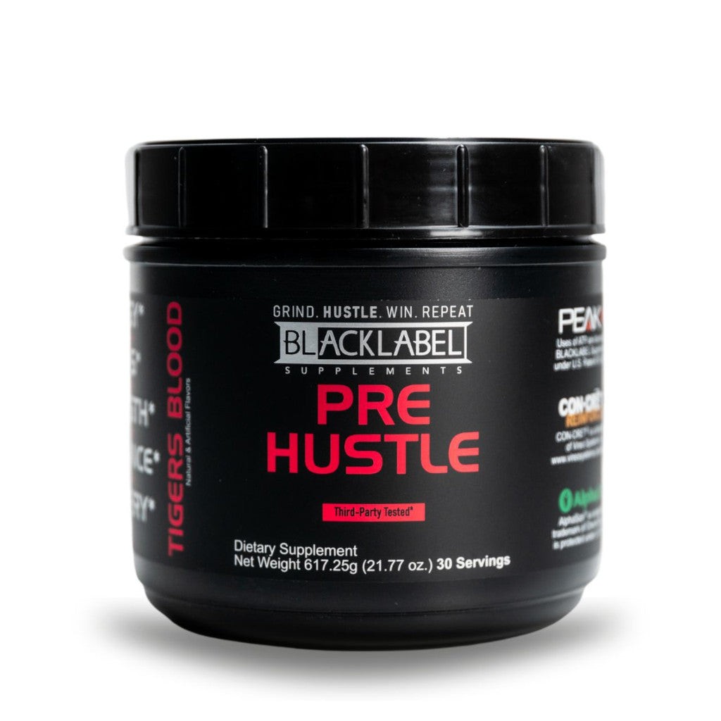 BLACKLABEL Supplements PRE HUSTLE all-in-one pre-workout with PEAK ATP photo