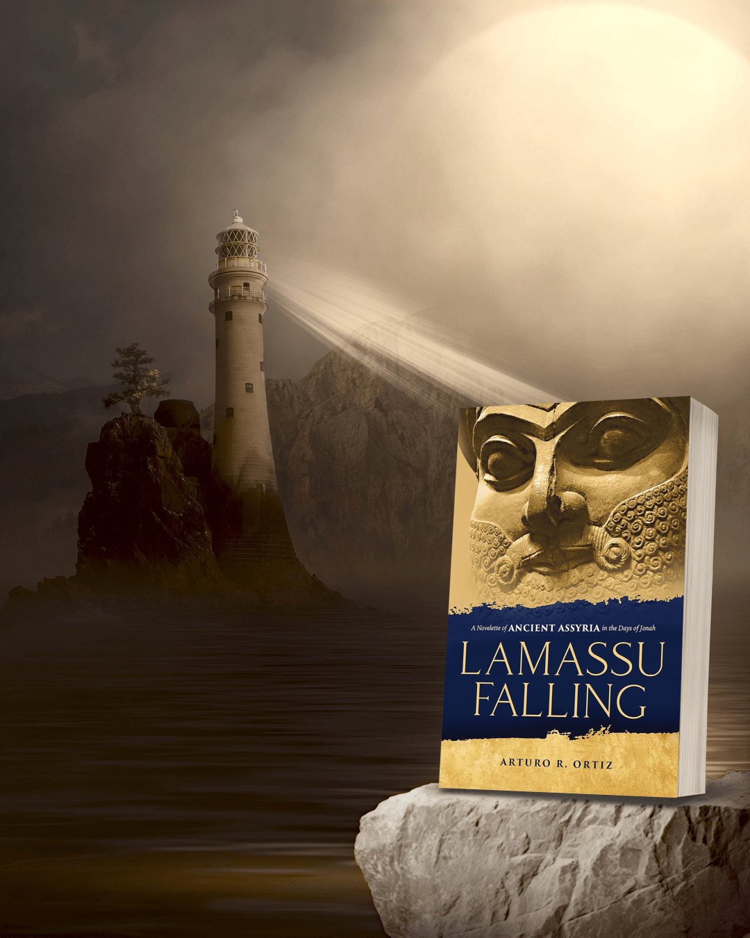 Lamassu Falling by Arturo R. Ortiz
