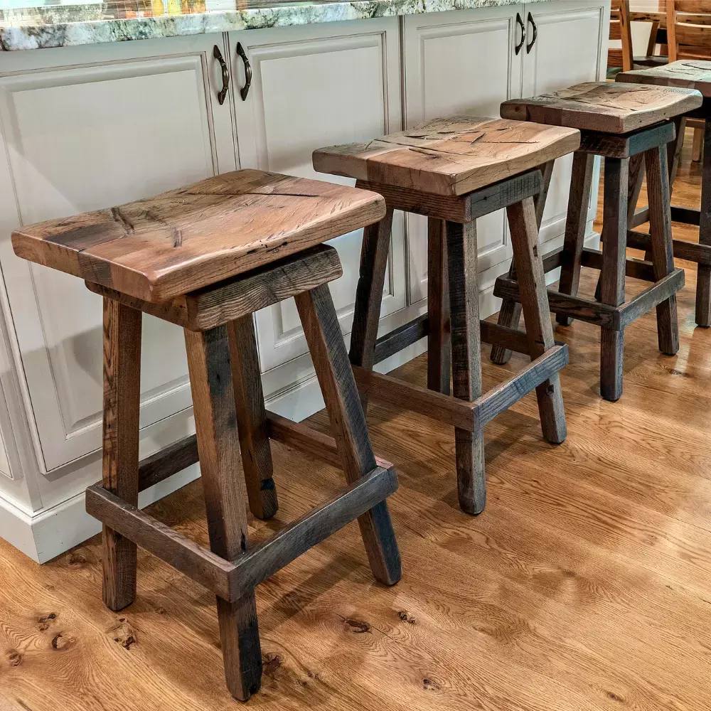 Bayfield Barn Wood Bar Stools