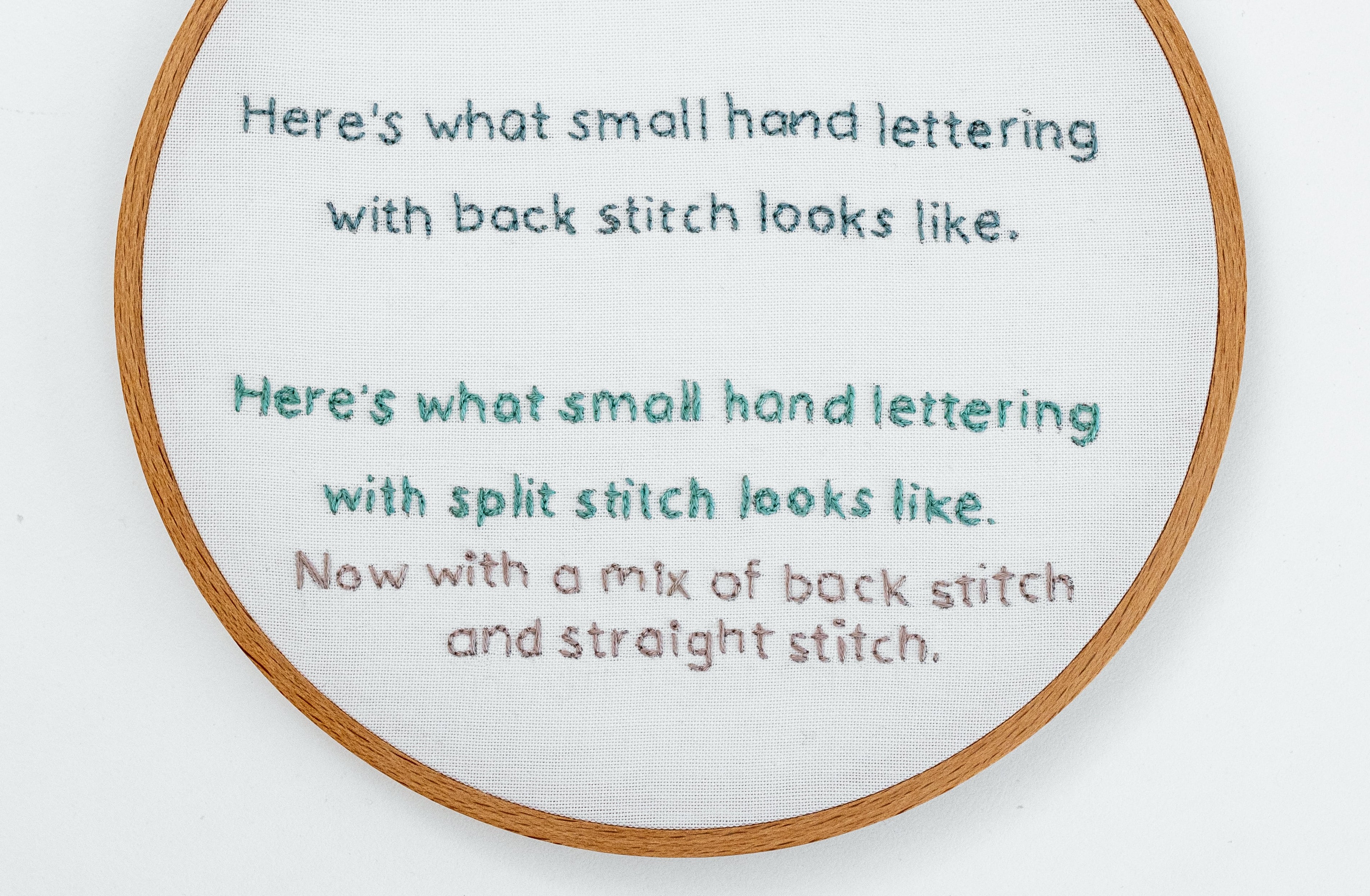This is a image of a simple and readable stitched font.