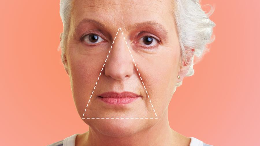 Triangle of youth is inverted during old age