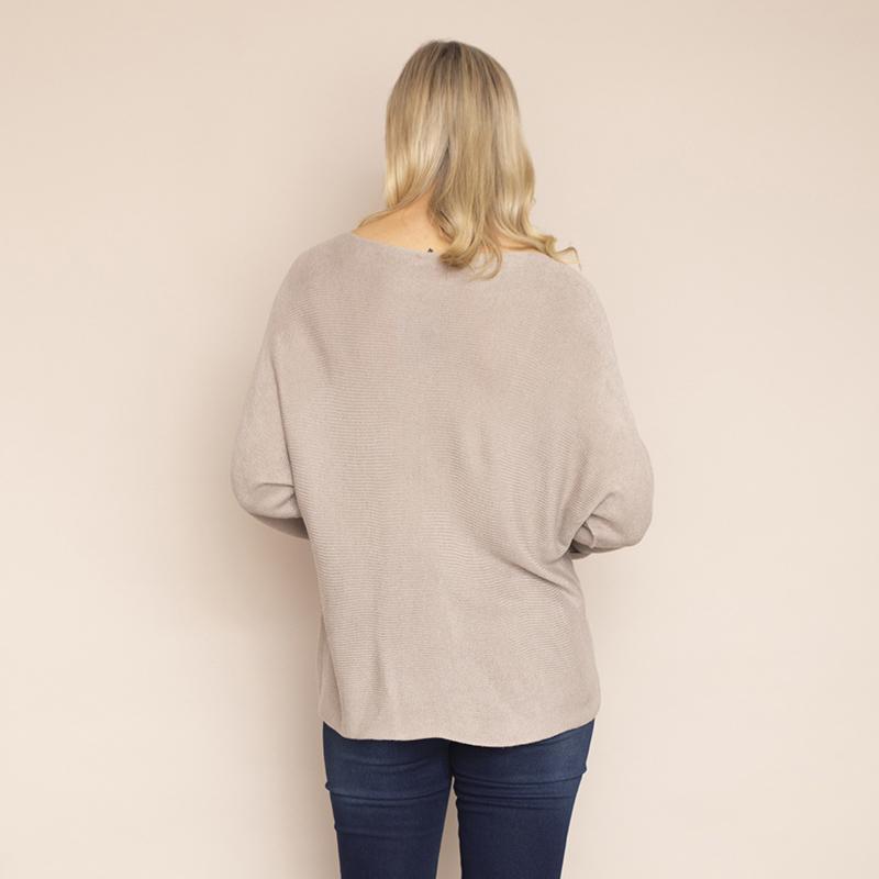 Valerie Batwing Jumper (Beige)