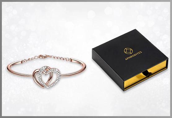 Cube Charms Silver Metal Bracelet