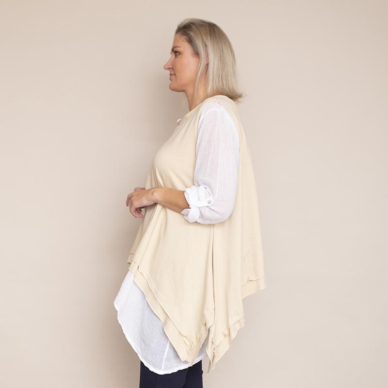 Brenda Two Piece Top (Beige)