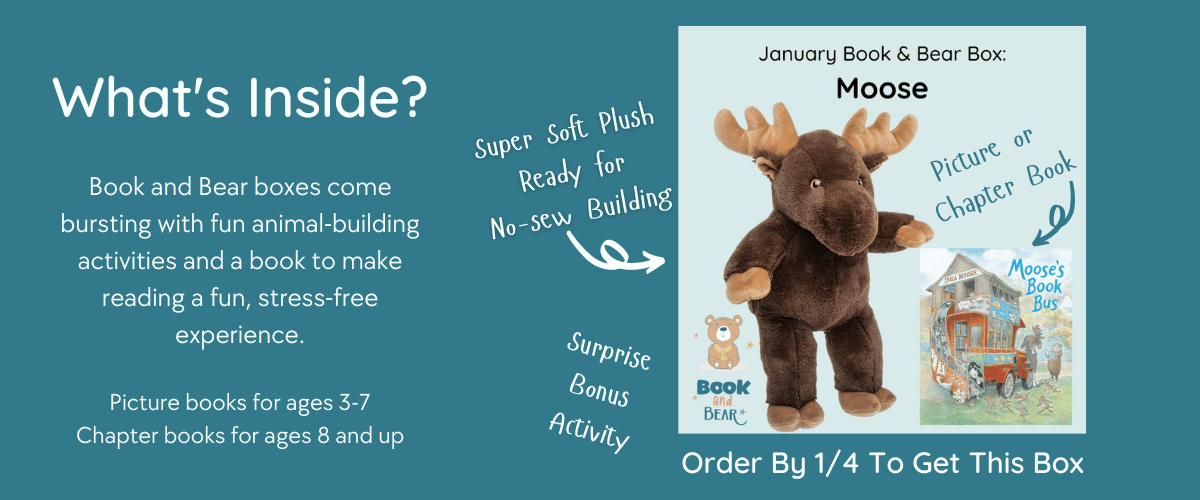 Book and Bear - Animal Book Subscription Box & Stuffy To Hand-Build