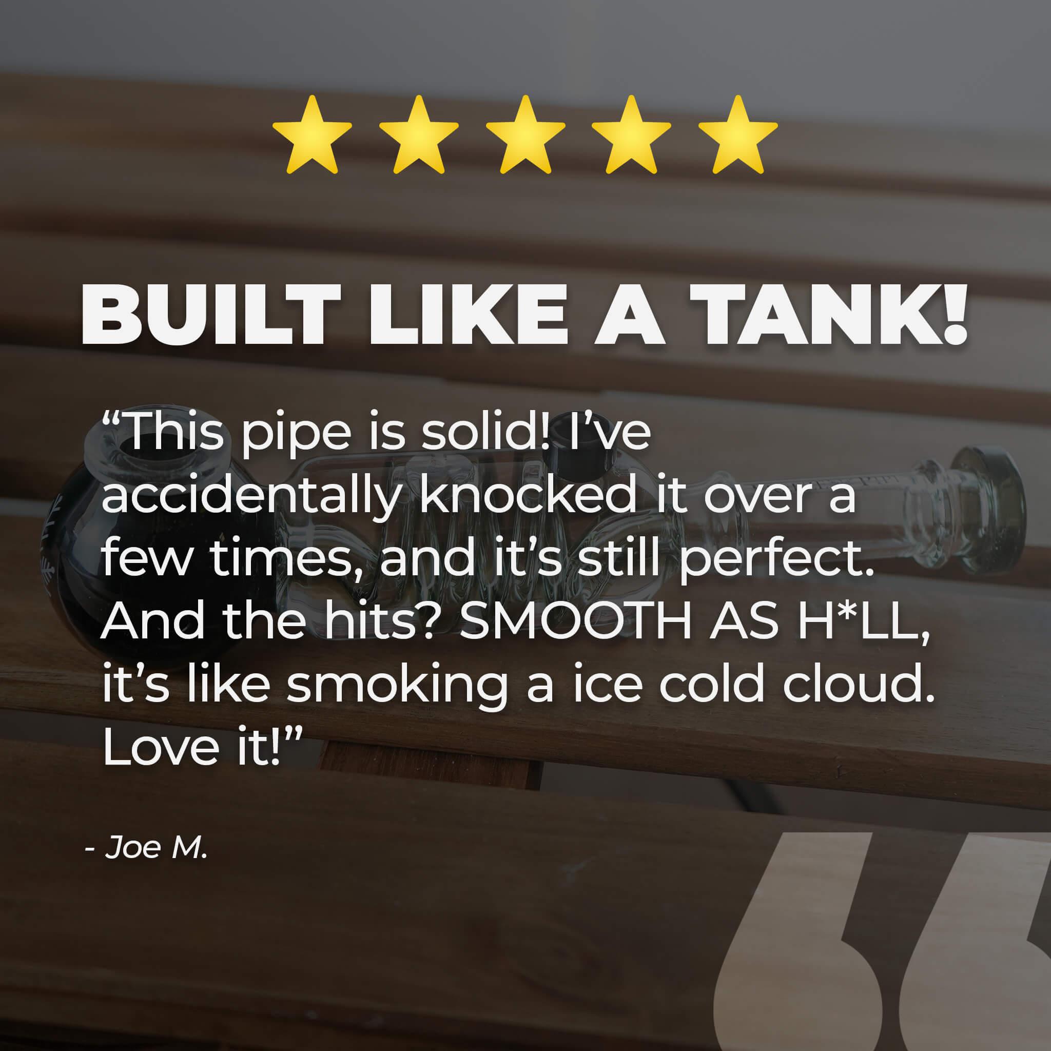 glass spoon pipe durability review - its built like a tank