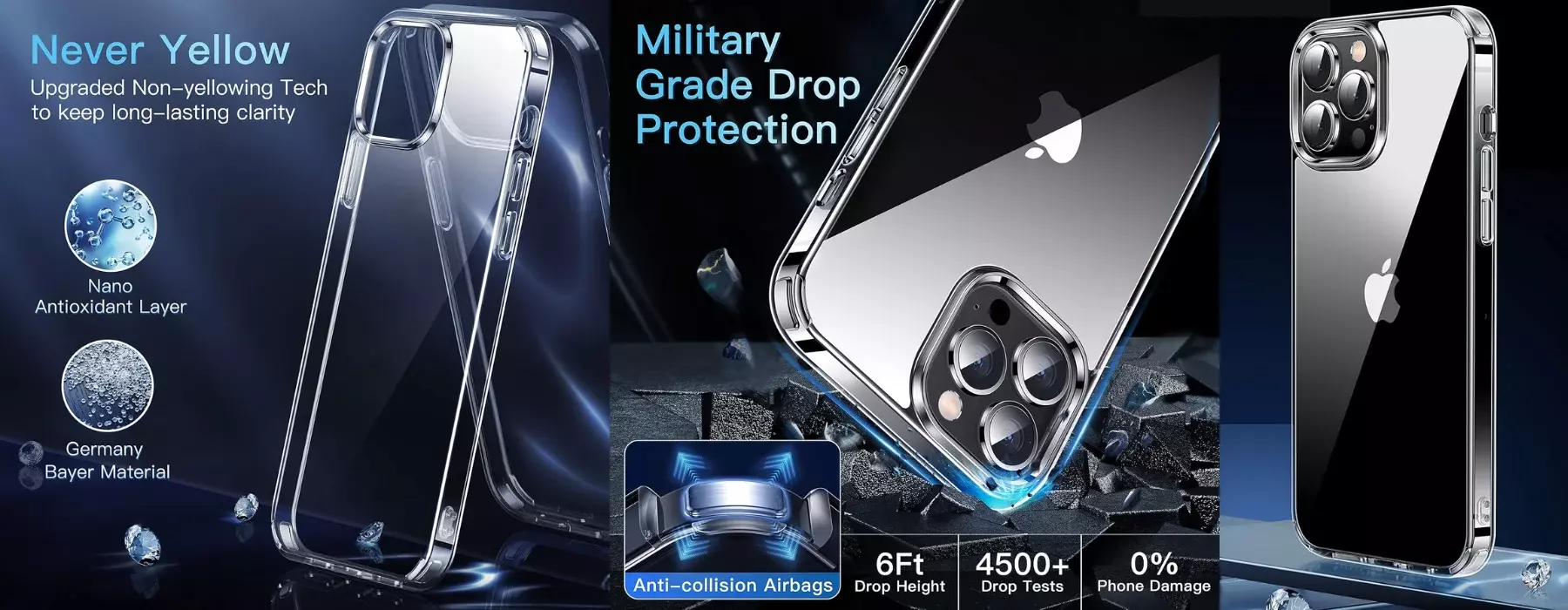 CASEKOO Crystal Clear Case