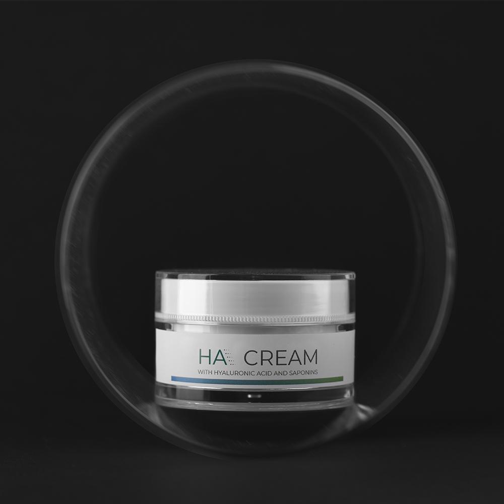 Hyaluronic acid cream with saponins