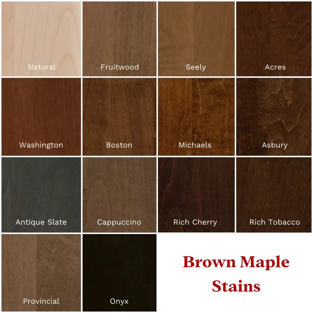 Brown Maple Wood Stains (Finish)