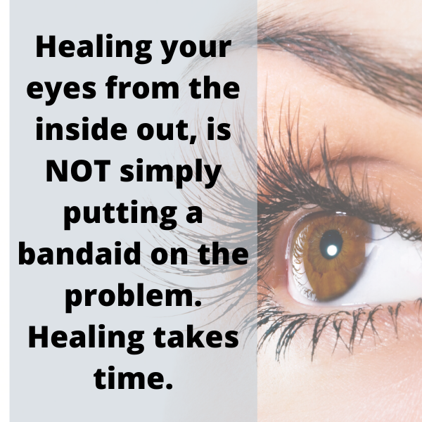 Healing your eyes from the inside out