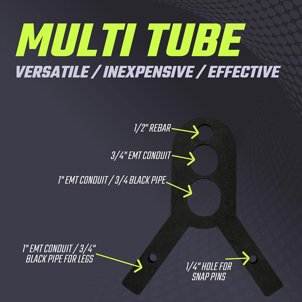 Multi Tube EMT Target Stand Brackets Capacity
