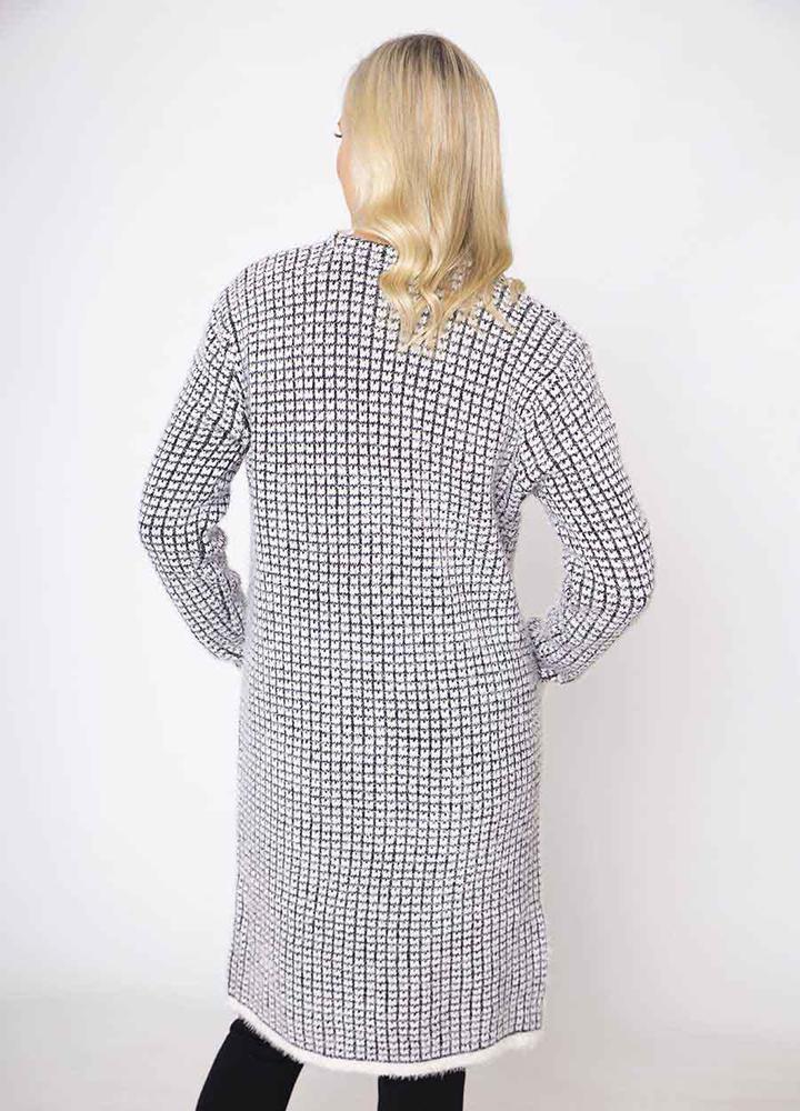 2 Pocket Mohair Cardi in Black