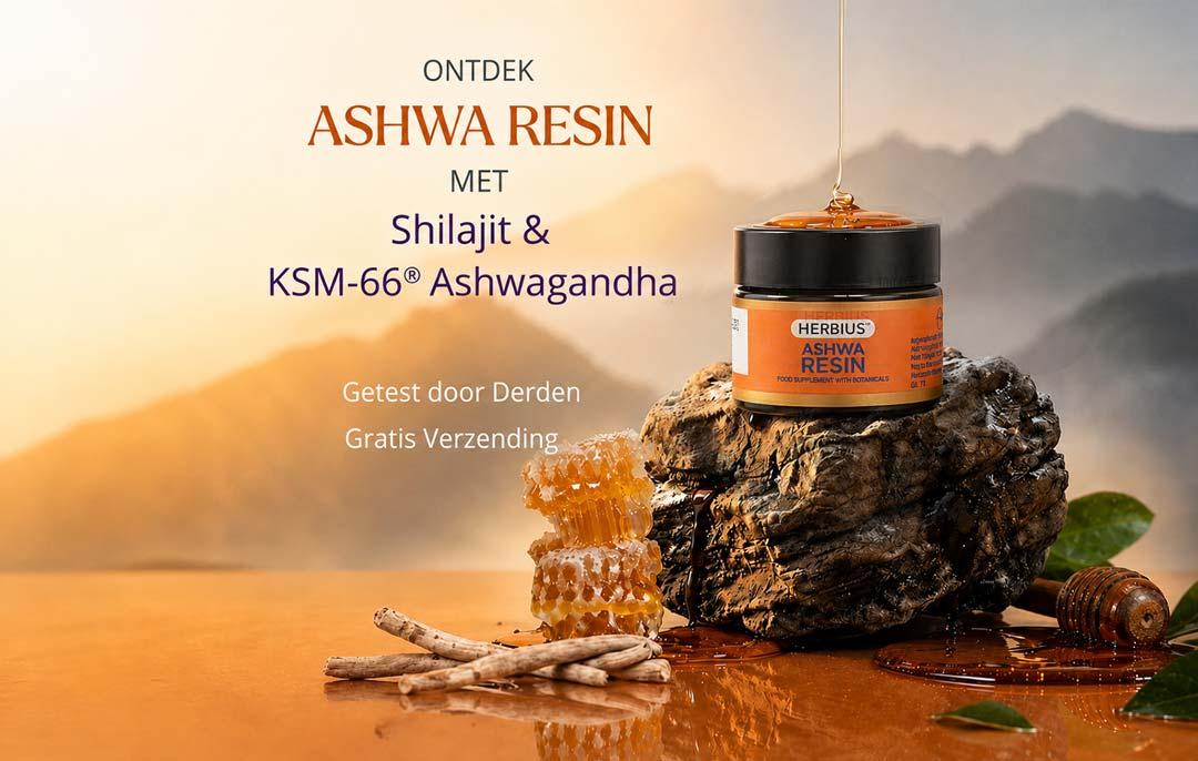 Maak kennis met AshwaResin – met Shilajit en KSM-66 Ashwagandha