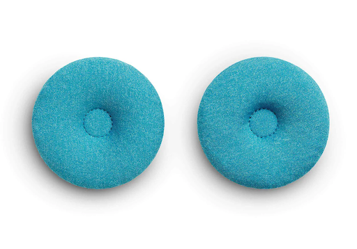 Two round eye cups for a cooling eye mask from Manta Sleep.