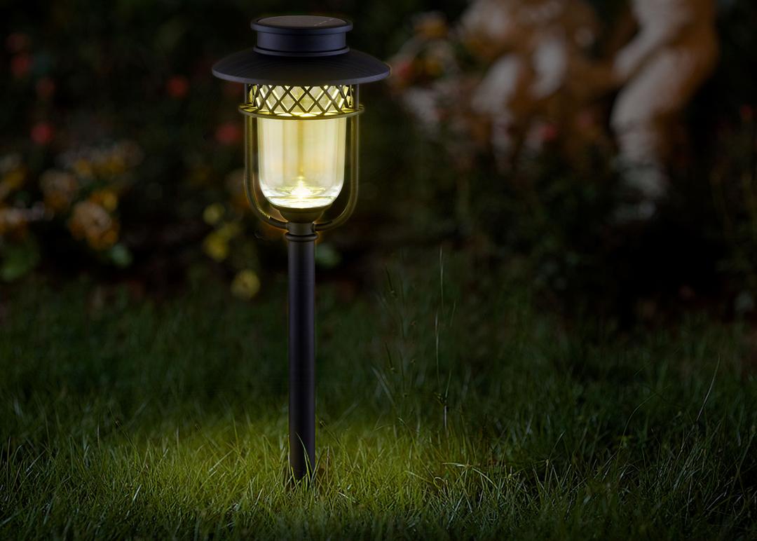 high performance solar landscape, path and garden lights