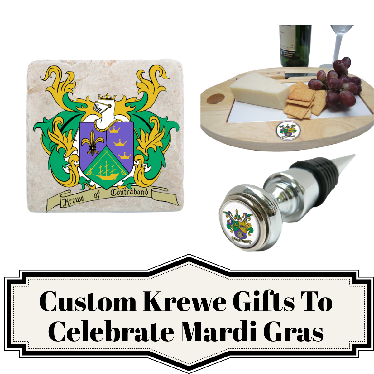 Custom Krewe gifts to celebrate Mardi Gras